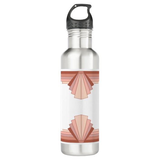 Deko-Elemente in Rose Edelstahlflasche (Vorderseite)