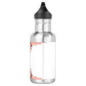 Deko-Elemente in Rose Edelstahlflasche (Rechts)