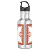 Deko-Elemente in Rose Edelstahlflasche (Rückseite)