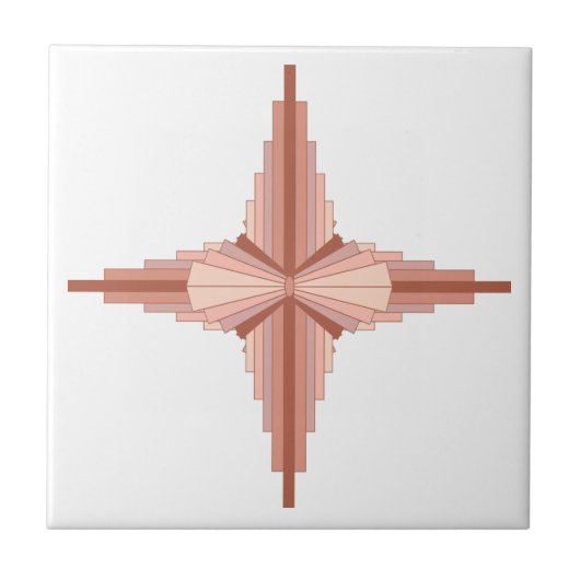 Deko-Elemente in Rose Fliese (Vorderseite)