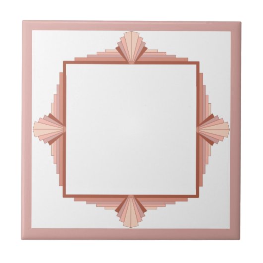 Deko-Elemente in Rose Fliese (Vorderseite)