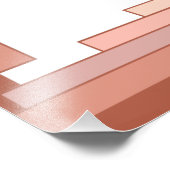 Deko-Elemente in Rose Fotodruck (Ecke)
