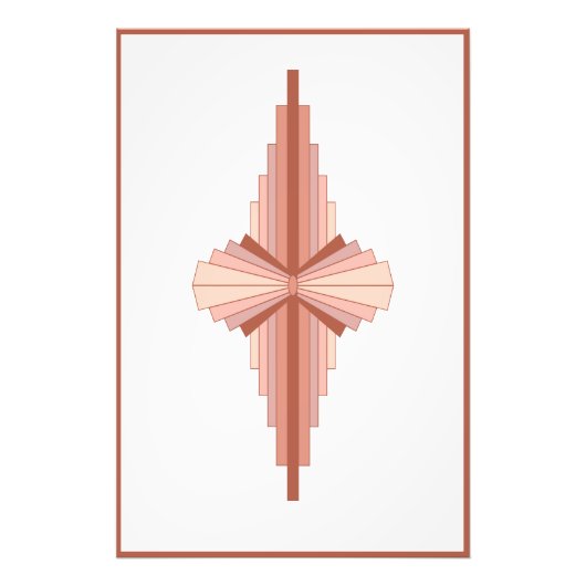 Deko-Elemente in Rose Fotodruck (Vorne)