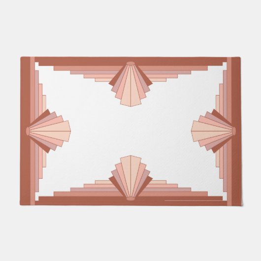 Deko-Elemente in Rose Fußmatte (Vorderseite)