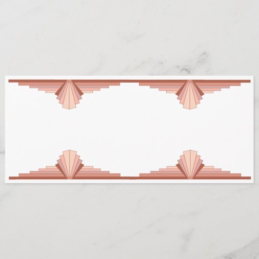 Deko-Elemente in Rose Menükarte (Rückseite)