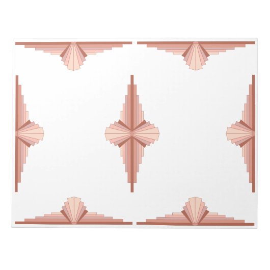 Deko-Elemente in Rose Notizblock (Vorderseite)