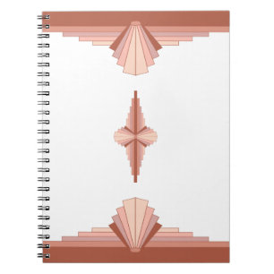 Deko-Elemente in Rose Notizblock