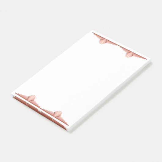 Deko-Elemente in Rose Post-it Klebezettel (angewinkelt)