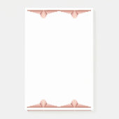 Deko-Elemente in Rose Post-it Klebezettel (Vorderseite)