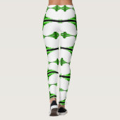 Deko-Elemente in tief grünen Leggings (Rückseite)