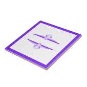 Deko-Elemente in tiefen und hellen Purpurfarben Fliese (Seite)