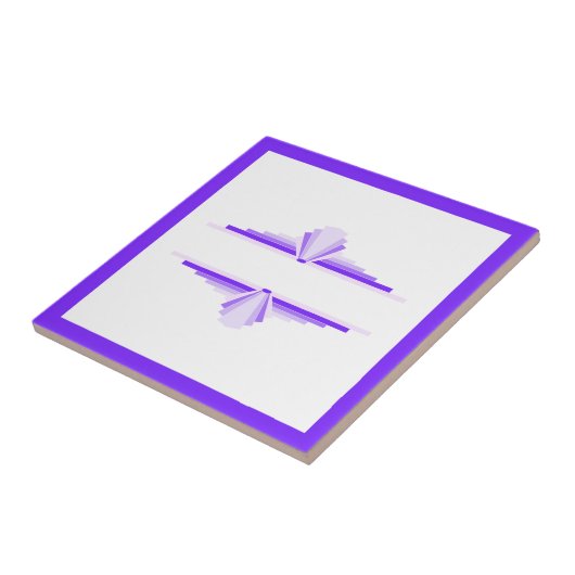 Deko-Elemente in tiefen und hellen Purpurfarben Fliese (Seite)