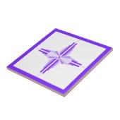 Deko-Elemente in tiefen und hellen Purpurfarben Fliese (Seite)