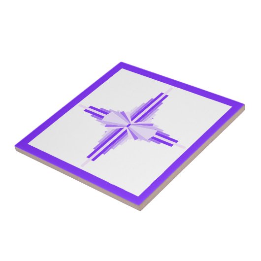 Deko-Elemente in tiefen und hellen Purpurfarben Fliese (Seite)