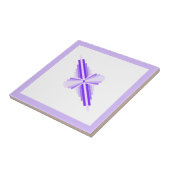 Deko-Elemente in tiefer und leichter lila Form Fliese (Seite)