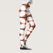 Deko-Elemente in tieforangen Leggings (Rechts)
