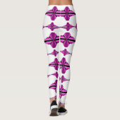 Deko-Elemente in tiefrosa Leggings (Rückseite)