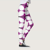 Deko-Elemente in tiefrosa Leggings (Rechts)