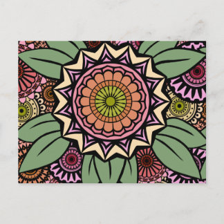 Deko Fandango in Orange und Green Postkarte