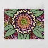 Deko Fandango in Orange und Green Postkarte (Vorderseite)