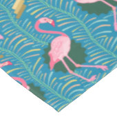 Deko-Farne der Flamingo-Vogel-20s kopieren blaues Tischdecke (Schrägansicht)