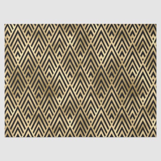 Deko-Fliesenmuster aus Gold Seidenpapier (Vorderseite)