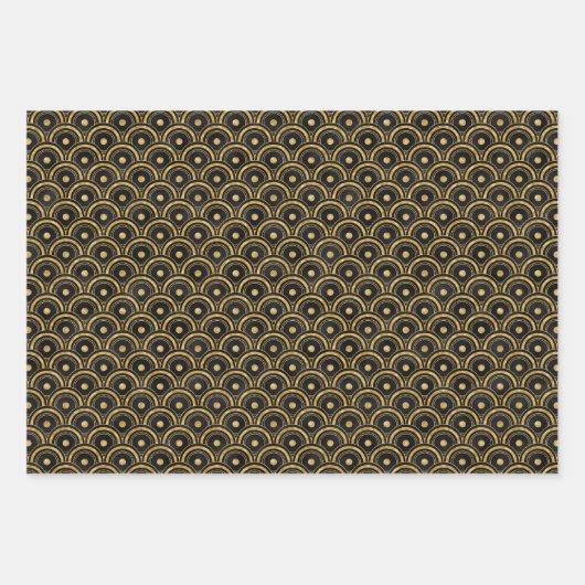 Deko-Fliesenmuster Geschenkpapier Set (Vorderseite 3)