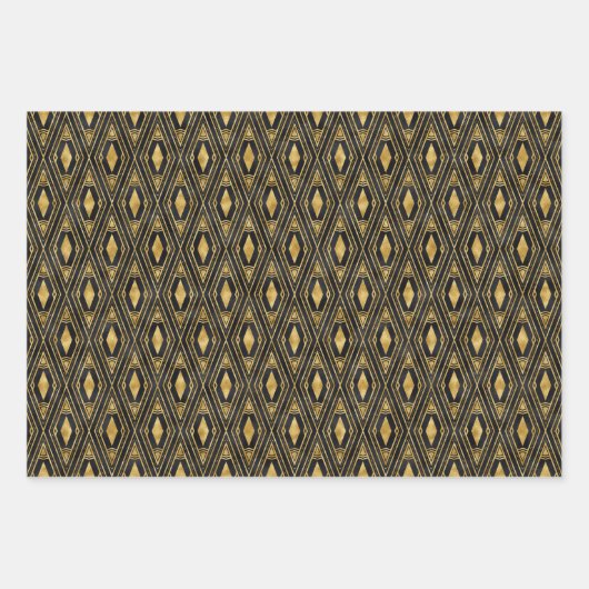 Deko-Fliesenmuster Geschenkpapier Set (Vorderseite 2)