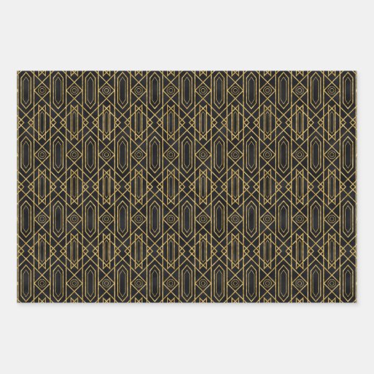 Deko-Fliesenmuster  Geschenkpapier Set (Vorderseite 3)