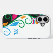 Deko Floral Monogram Case-Mate iPhone Hülle (Rückseite (Horizontal))