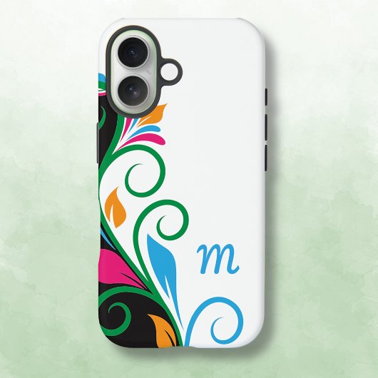 Deko Floral Monogram Case-Mate iPhone Hülle