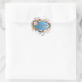 Deko floral ~ Save the Date Aufkleber (Tasche)