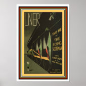 Deko Flying Scotsman Train Poster 13 x 19 (Vorne)