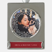 Deko Frame Foto Banner-Ornament Silber (Vorderseite)