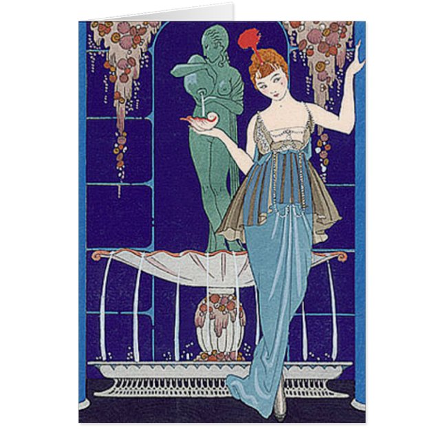 Deko-Frau im Blau (Vorne)