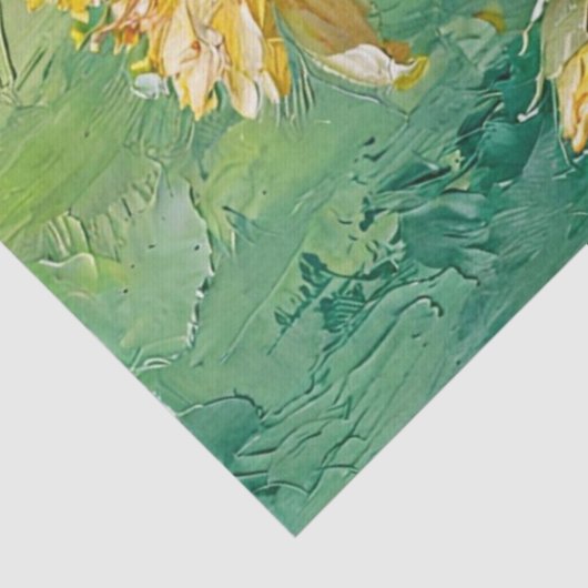 Deko für Blumenöle Seidenpapier (Detail)