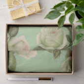 Deko für grün und weiß-italienische Blume / Seidenpapier (Geschenk)