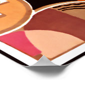Deko Geometric in Orange (Ecke)