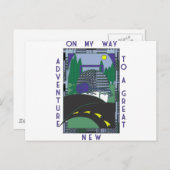 Deko Great New Adventure Postkarte (Vorne/Hinten)