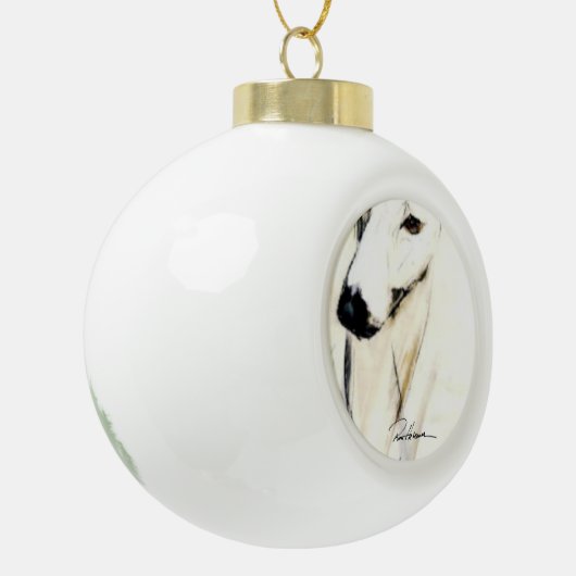 Deko Greyhound Ornament von Hevener (Links)