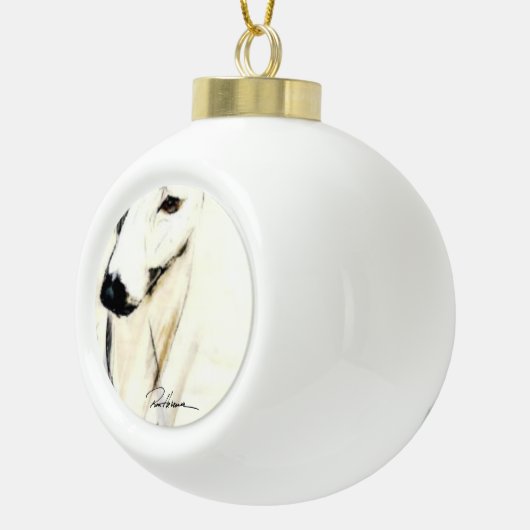 Deko Greyhound Ornament von Hevener (Rechts)