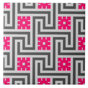 Deko-griechischer Schlüssel-, Graues/Graues und Fliese