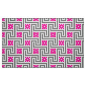 Deko-griechischer Schlüssel-, Graues/Graues und Stoff (Fat Quarter (45,7 x 55,9 cm))