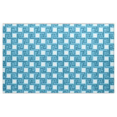 Deko Griechischer Schlüssel, Sky Blue und Navy Stoff (Yard (91,4 cm))