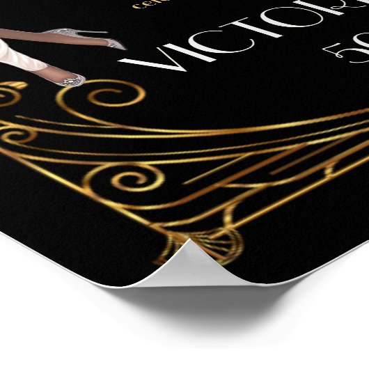 Deko Harlem Nights Flapper und Gentleman Willkomme (Ecke)