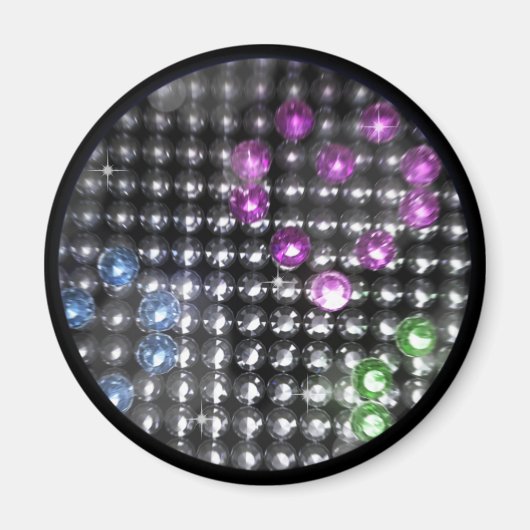 DEKO-HERART-Runde Magnet (Vorne)