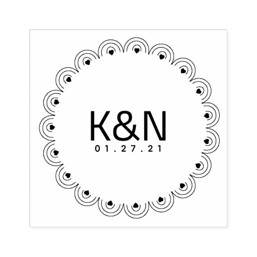 Deko Herzkreislauf Hochzeits-Briefmarke der ersten Gummistempel (Prägung)