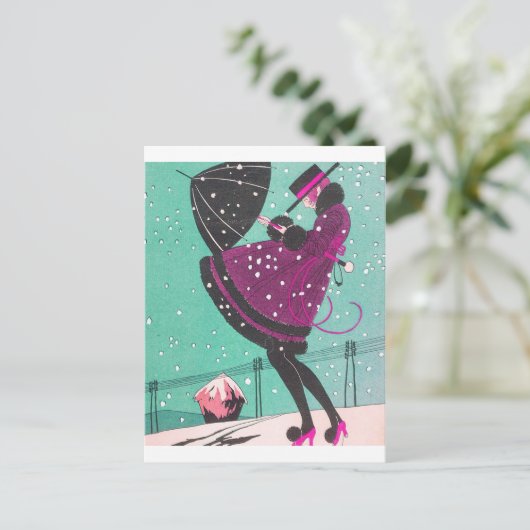 Deko Illustration Postkarte (Stehend Vorderseite)