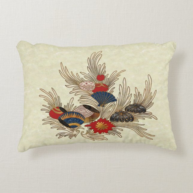 Deko im asiatischen Ozean Dekokissen (Vorderseite)