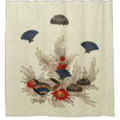 Deko im asiatischen Ozean Duschvorhang (Vorderseite)